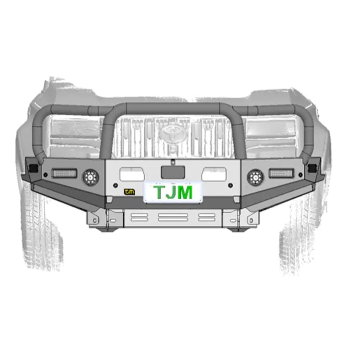 TJM Tradesman Bull Bar Black Steel For Toyota Prado 250 Series-070ST15N88P (In Store Pick Up Only)