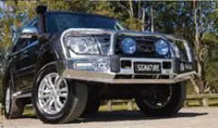 TJM Signature Bull Bar Polished Alloy For Mitsubishi Pajero Nx 07/14-On (In Store Pick-Up Only) - 070AP15N52V