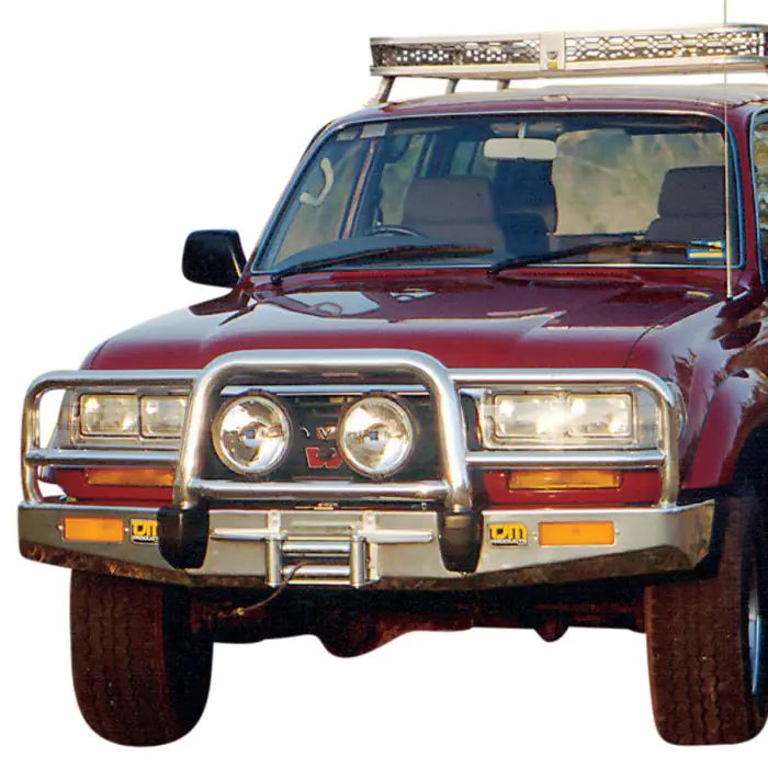 TJM Bull Bar T15 Polished Alloy For Toyota Landcruiser Wagon 80 Series 01/90-12/97(In Store Pick Up Only) - 070AP15N80L