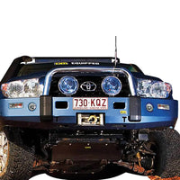 TJM Explorer Bull Bar Black Steel & Polished Alloy For Toyota Landcruiser Wagon 200 Series 11/07-08/15(In Store Pick Up Only) - 070SB03R82A