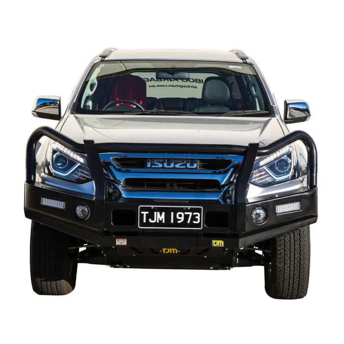 TJM Outback Bull Bar Black Steel For Isuzu Mu-X Rf (In Store Pick-Up Only) - 070SB13N35B