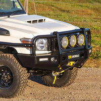 TJM Outback Bull Bar Black Steel For Toyota Landcruiser Commercial Vdj79R (In Store Pick-Up Only) - 070SB13N69K