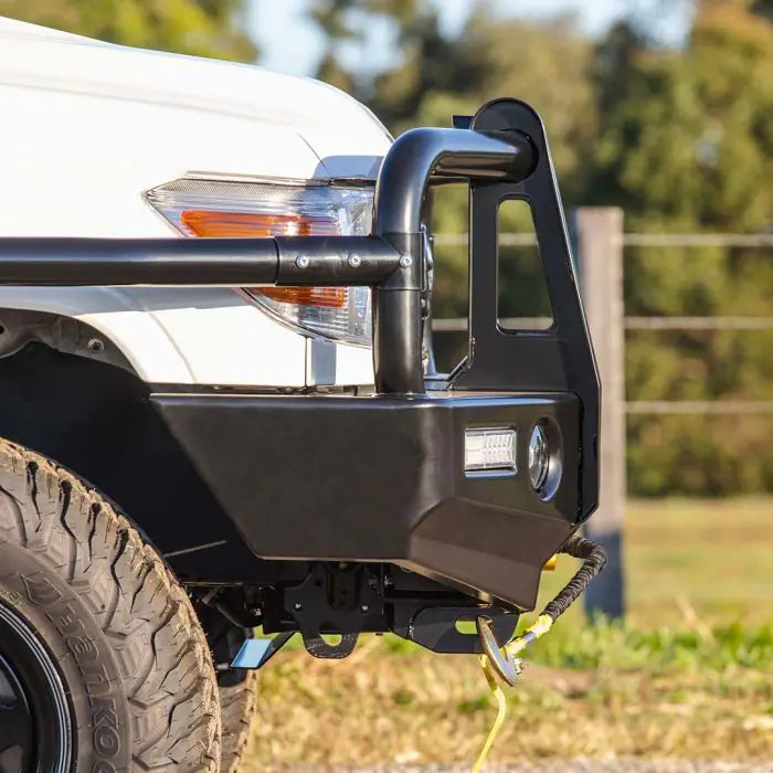 TJM Outback Bull Bar Black Steel For Toyota Landcruiser Commercial Vdj79R (In Store Pick-Up Only) - 070SB13N69K