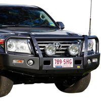 TJM Outback Bull Bar Black Steel For Toyota Landcruiser Wagon 200 Series (In Store Pick-Up Only) - 070SB13R82A