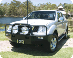 TJM Tradesman Bull Bar Black Steel For Nissan Navara (In Store Pick-Up Only) - 070SB15F10M