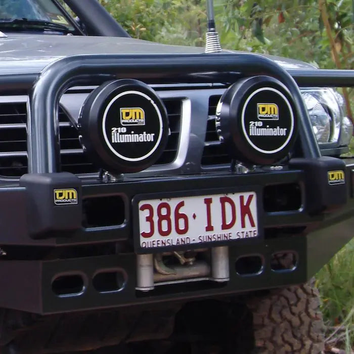 TJM Bull Bar T15 Black Steel For Nissan Patrol Gu S1-S3 Coil(In Store Pick Up Only) - 070SB15N13P