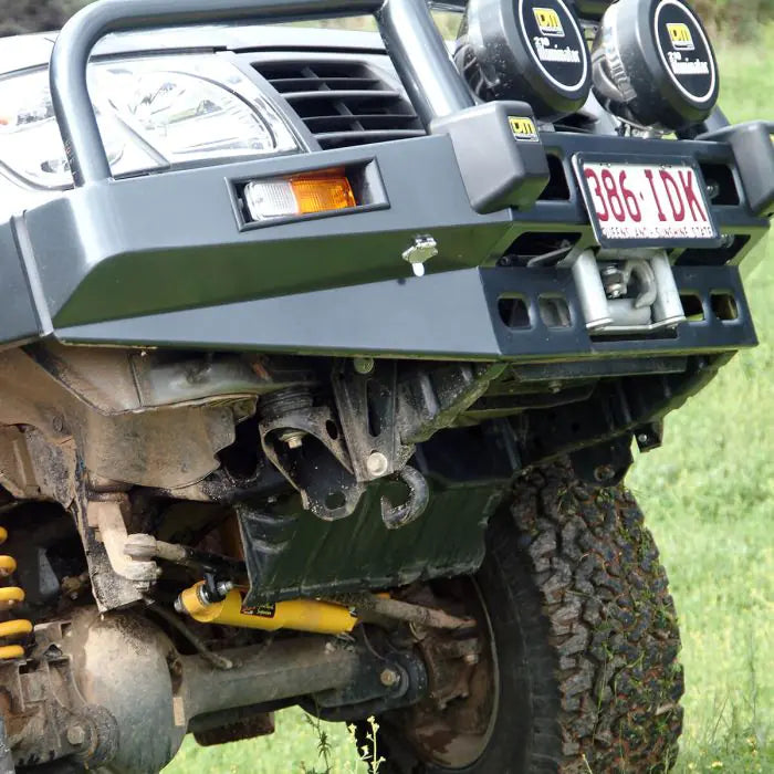 TJM Bull Bar T15 Black Steel For Nissan Patrol Gu S1-S3 Coil(In Store Pick Up Only) - 070SB15N13P