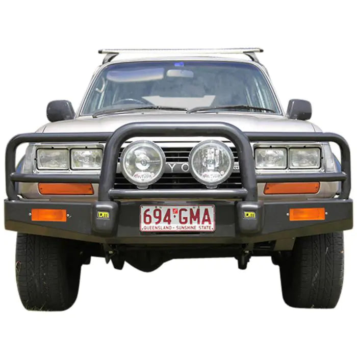 TJM Bull Bar T15 Black Steel For Toyota Landcruiser Wagon 80 Series 01/90-12/97(In Store Pick Up Only) - 070SB15N80L