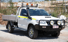 TJM Tradesman Bull Bar Black Steel Toyota Hilux 7Th Gen (In Store Pick-Up Only) - 070SB15N87B