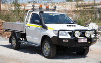 TJM Tradesman Bull Bar Black Steel Toyota Hilux 7Th Gen (In Store Pick-Up Only) - 070SB15N87B