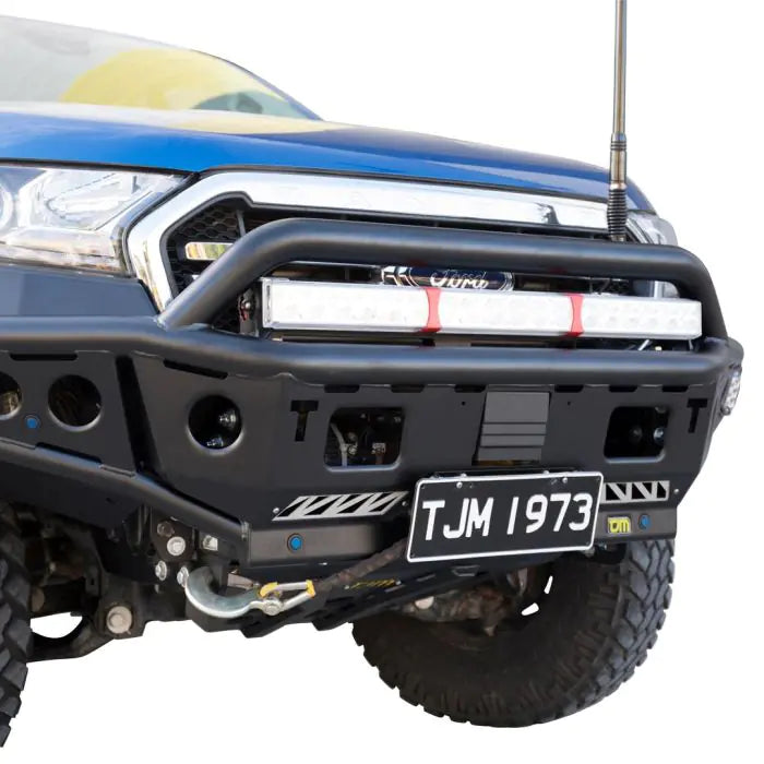 TJM Chaser Bull Bar Black Steel For Ford Everest/Ranger(In Store Pick Up Only) - 070SB22N21W