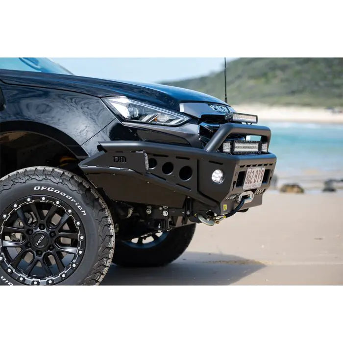TJM Chaser Bull Bar Black Steel For  Isuzu D-Max Rg/Isuzu Mu-X Uj(In Store Pick Up Only) - 070SB22N34G