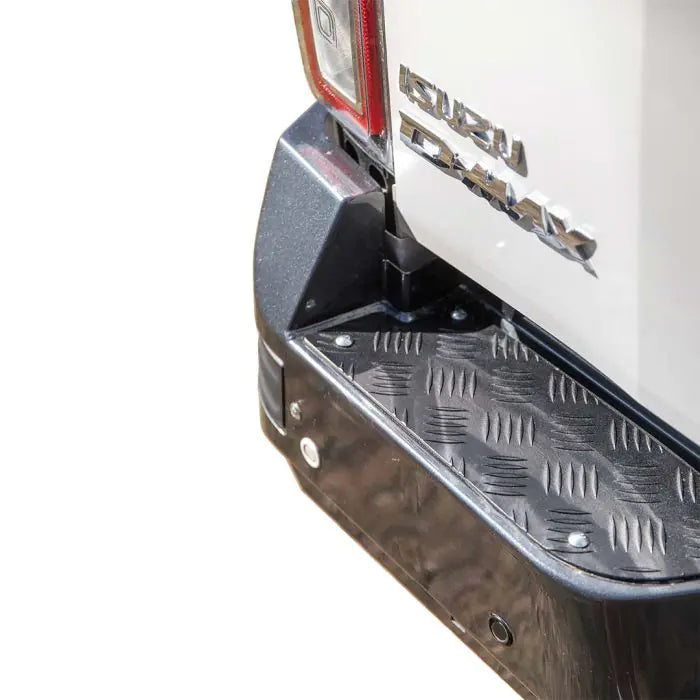 TJM Rear Protection Step Towbar Black Steel 63Mm Tube For Isuzu D-Max Rg 08/20-04/24 4Dr C/Chas & Pick Up (Store Pick-Up Only) - 081SBRBA34G