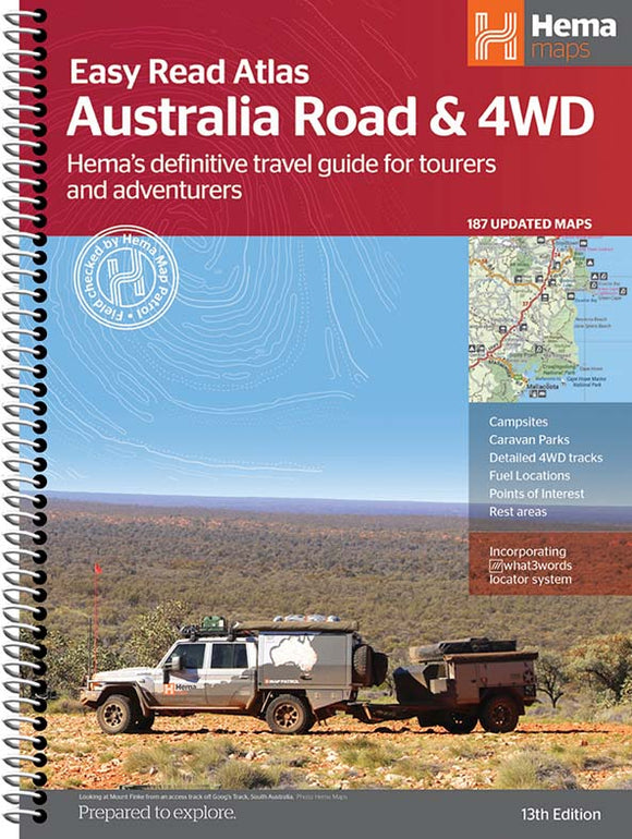 Hema maps Australia Road & 4WD Easy Read Atlas