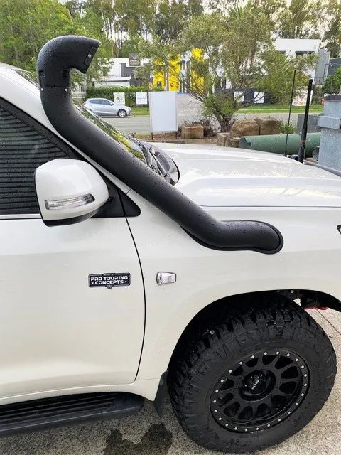 FATZ FABRICATION 200 Series Rh Snorkel. Ram Head. Powder Coated Texture Black. Suit Factory Airbox - FF200-SNRH-RM-TPC-FAB