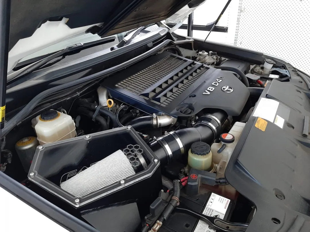 FATZ FABRICATION 200 Series Airbox. Dry Element Air Filter. Includes Plumbing To Intake. Tjm Snorkel Specific Kit With Adaptor - FF200-AB-DF-TJM