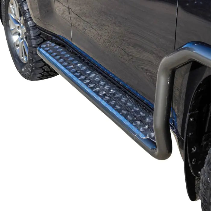 TJM Side Steps Modular Steel Sat Black 63Mm For Toyota Prado 150 Series (In Store Pick-Up Only) - 735SBSSA88O