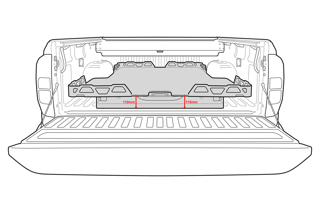 HSP Load Slide Suits Dual Cab Colorado Rg - 2012+ - C3