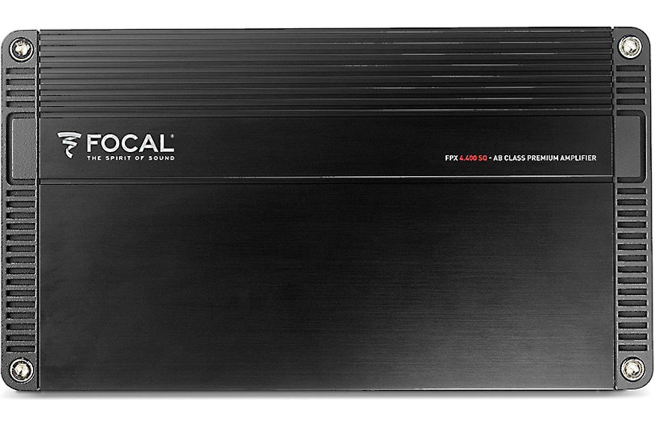 FOCAL 4-Channel Sq Amplifier, A/B Class, 4X 70W Rms (4Ω), 4 X 100W Rms 2Ω) - FPX4.400SQ