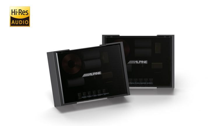 ALPINE Status Hi-Res 6-1/2 (16.5Cm) 2-Way Slim-Fit Component Speaker Set - HDZ-65CS