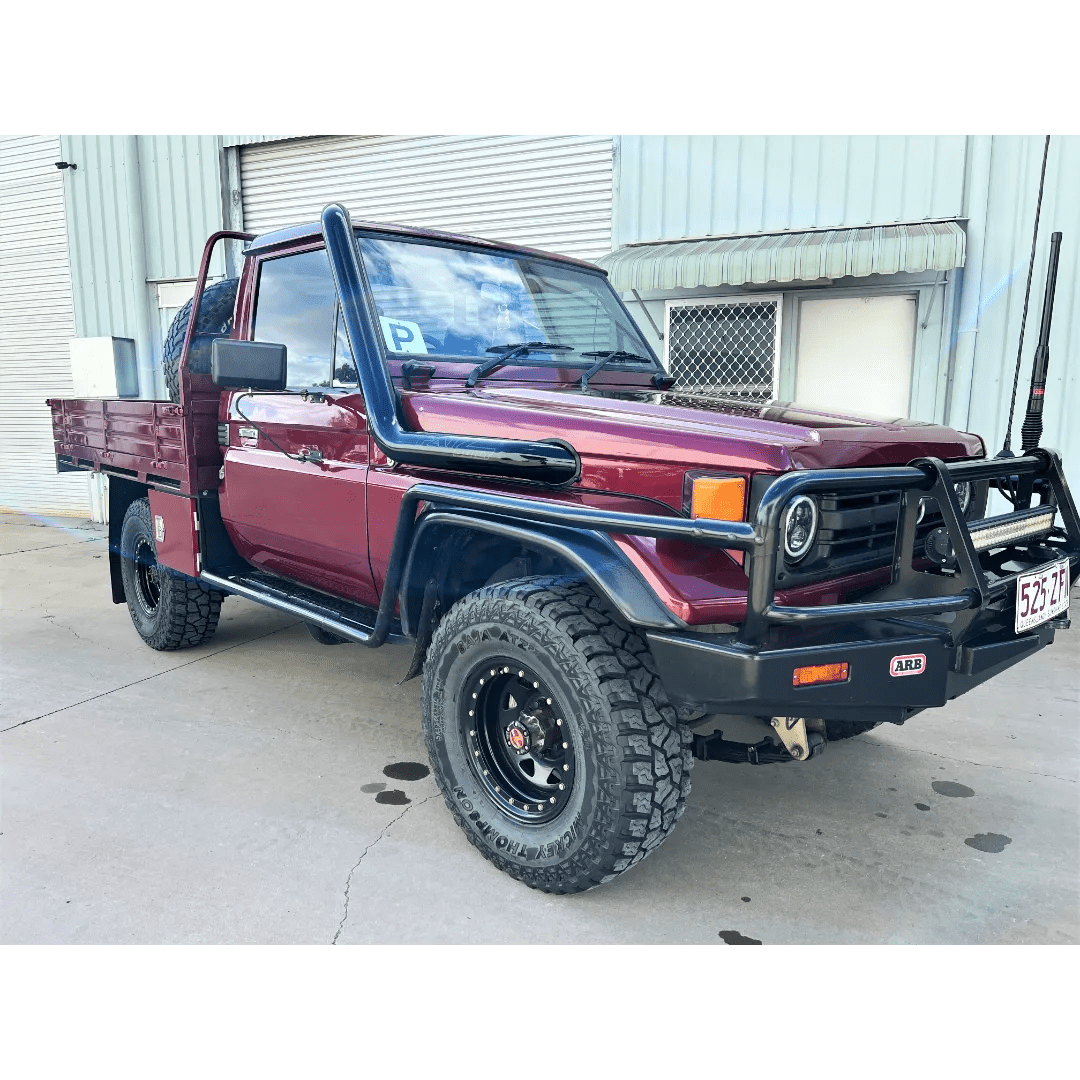 FATZ FABRICATION Hdj Series Rh Snorkel. Ram Head. Powder Coated Texture Black. Suit Factory Airbox. Additional Adaption Kit Included. - FFHDJ-SNRH-RM-TPC-FAB