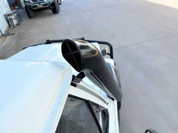 FATZ FABRICATION Hdj Series Rh Snorkel. Ram Head. Powder Coated Texture Black. Suit Factory Airbox. Additional Adaption Kit Included. - FFHDJ-SNRH-RM-TPC-FAB