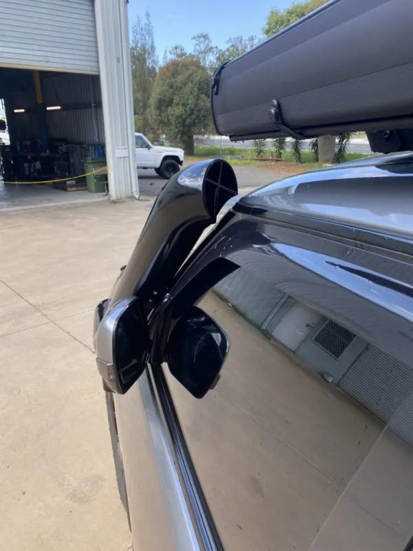 FATZ FABRICATION Y62 5" Rh Snorkel. Powder Coated Satin Black. Suit Factory Airbox Inlet. Includes Water Defelctor Plate For Airbox. - FFY62-SN5-LH-SPC-FAB