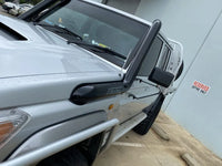 FATZ FABRICATION Vdj70 Lh Snorkel. Powder Coated Satin Black. (No Lh Airbox Fitted) - FFVDJ-SNLH-SPC