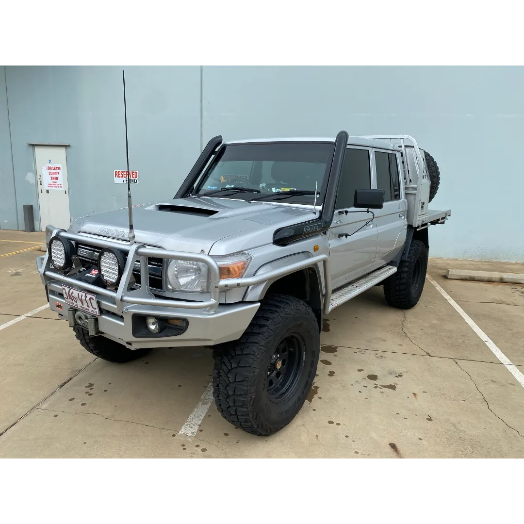 FATZ FABRICATION Vdj70 Lh Snorkel. Powder Coated Satin Black. (No Lh Airbox Fitted) - FFVDJ-SNLH-SPC