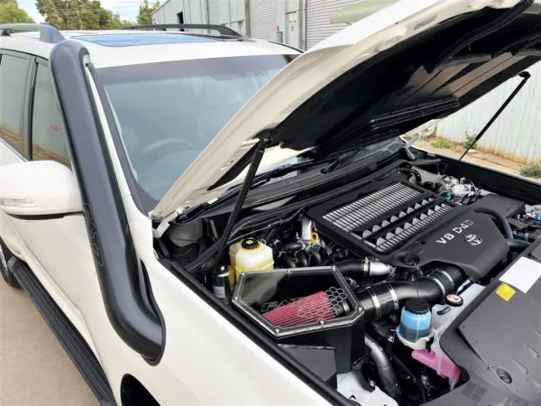 FATZ FABRICATION 200 Series Rh 5" Snorkel. Powder Coated Satin Black. Suit 4" Airbox Inlet (Fatz & Factory) - FF200-SN5-RH-SPC-4