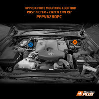 DIRECTION-PLUS Fuel Manager Post-Filter + Catch Can Kit Hilux And Fortuner 2.8L () - PFPV628DPC