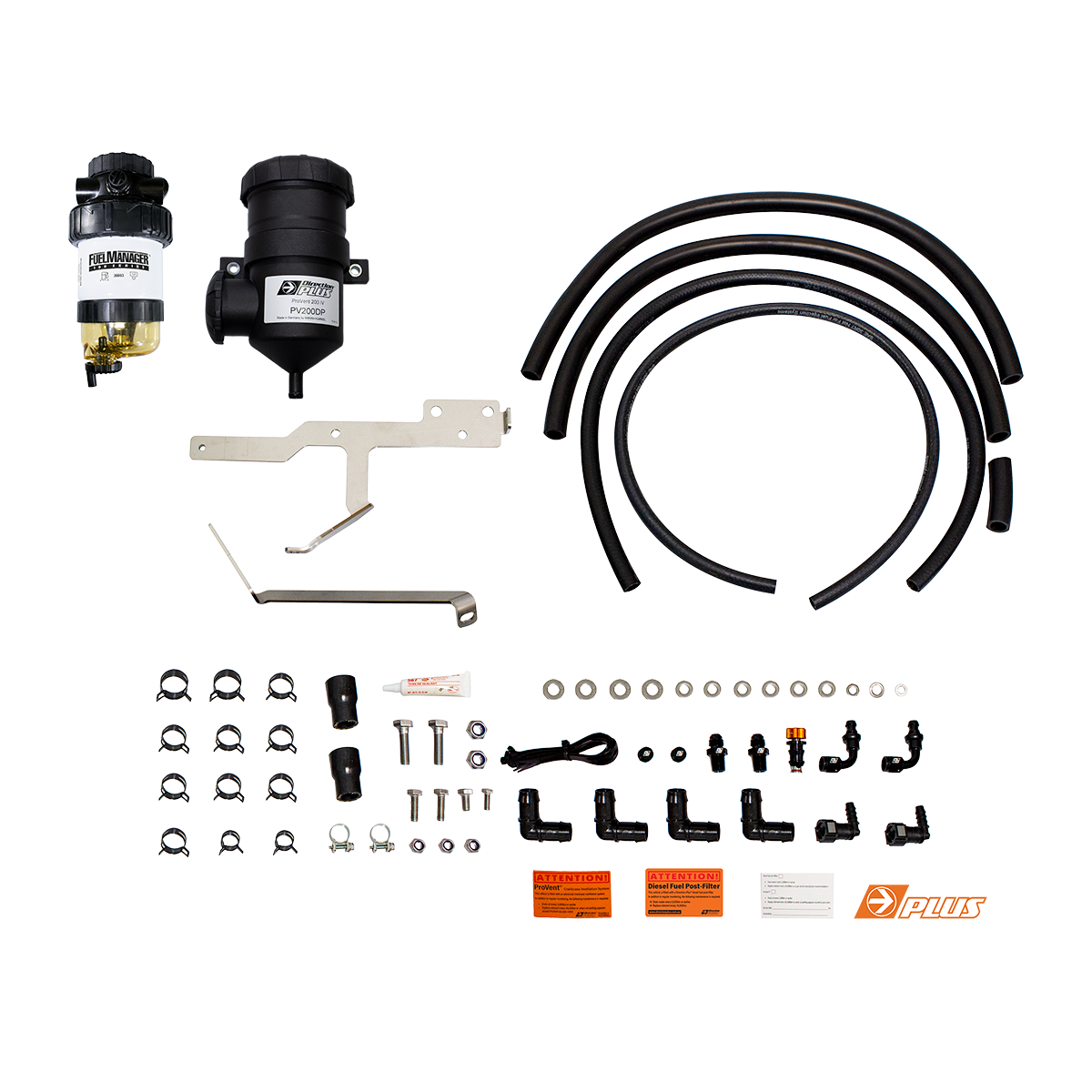 DIRECTION-PLUS Fuel Manager Post-Filter + Provent Dual Kit Ford Ranger / Everest / Bt-50 () - PFPV661DPK