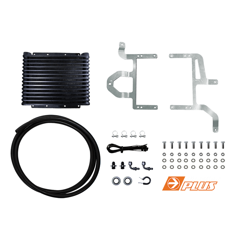 DIRECTION-PLUS Transchill Arctic Black Transmission Cooler Kit For Toyota Hilux N70 () - TCB612DPK