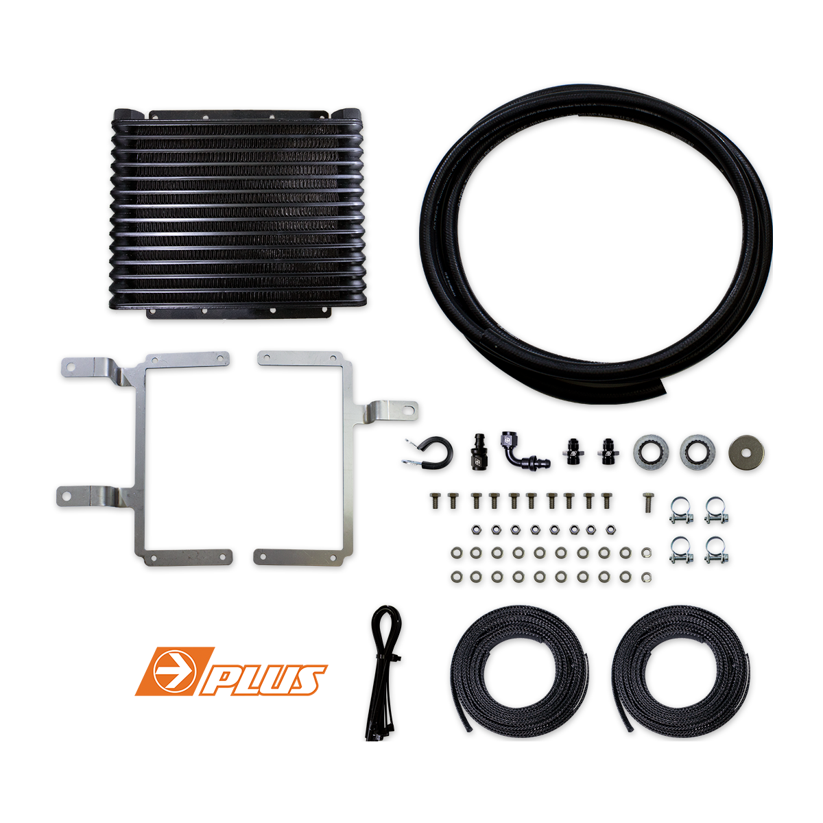 DIRECTION-PLUS Transchill Arctic Black Transmission Cooler Kit Toyota Prado 150 & 155 Series () - TCB620DPK