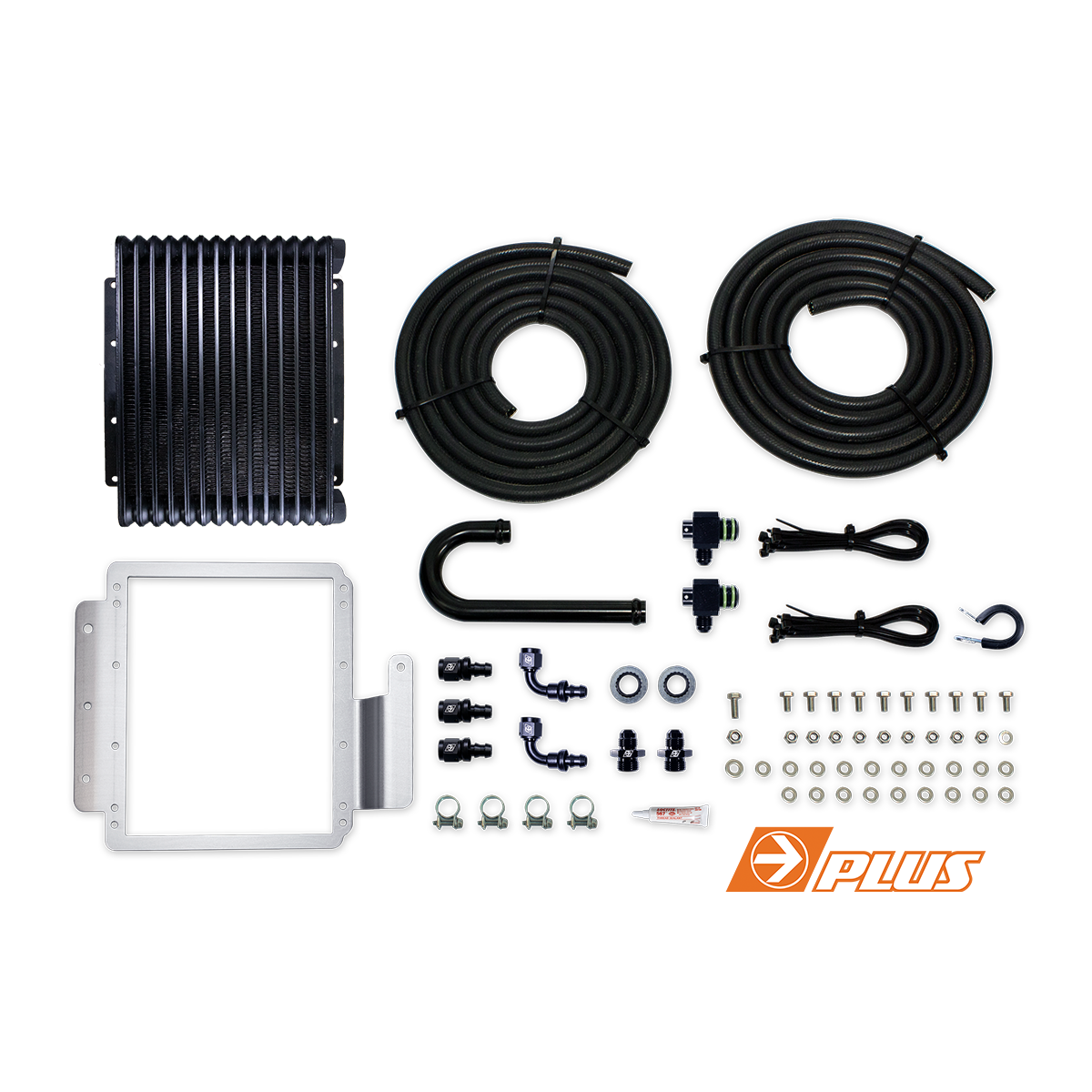 DIRECTION-PLUS Transchill Arctic Black Transmission Cooler Kit Ford Ranger, Everest & Bt-50 () - TCB621DPK