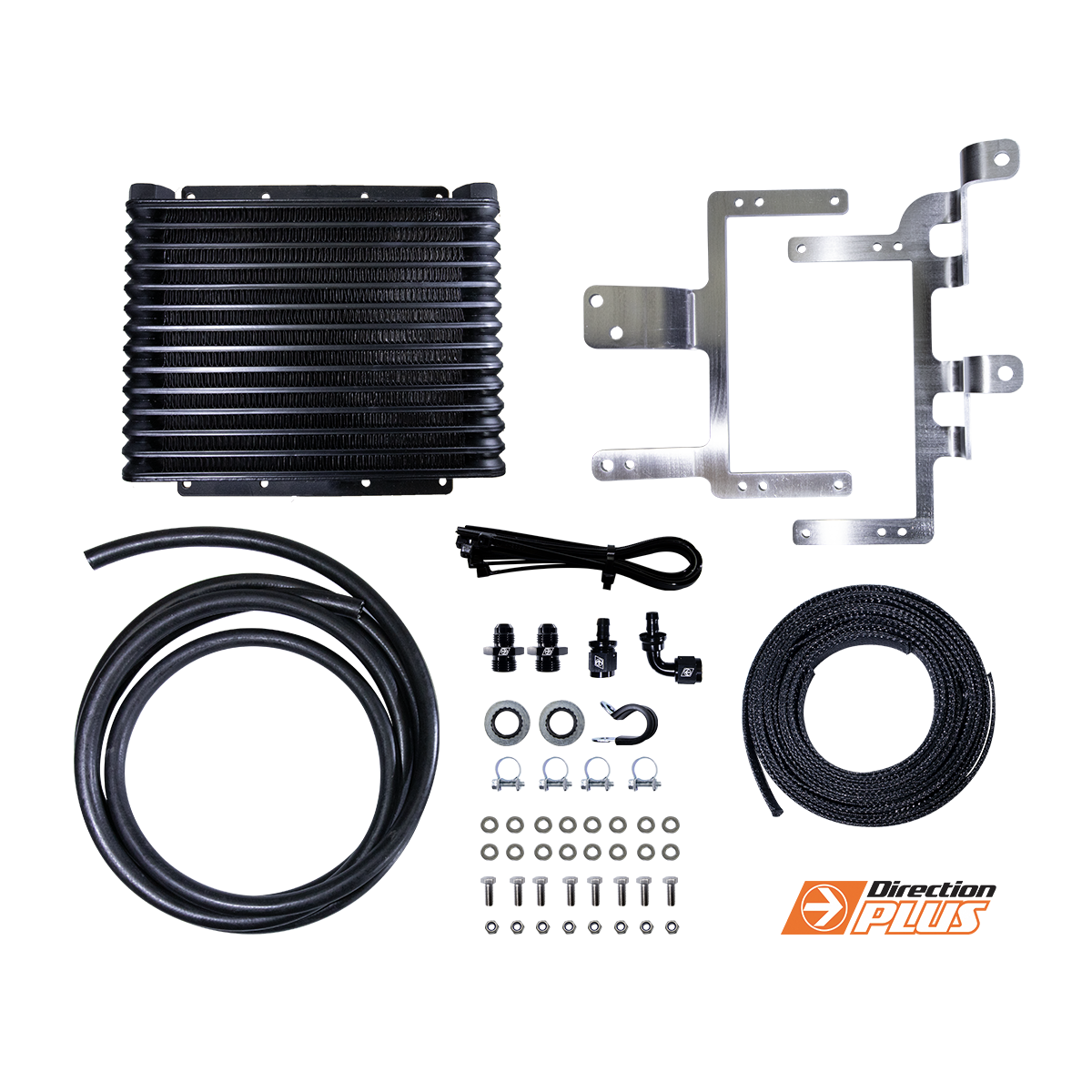 DIRECTION-PLUS Transchill Arctic Black Transmission Cooler Kit Nissan Navara Np300 () - TCB630DPK