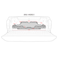 HSP Load Slide Suits Dual Cab Next Gen Ford Ranger/Raptor (Suits No Liner / Spray On Liner) - NGR3-1