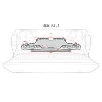 HSP Load Slide Suits Dual Cab Ford Ranger/Raptor Px (Suits No Liner / Spray On Liner) - P3-1
