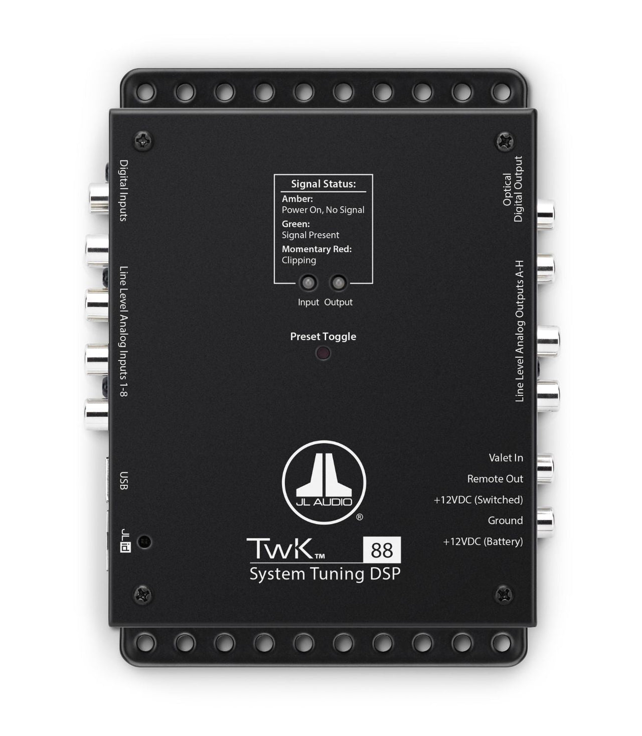 JL AUDIO System Tuning Dsp Controlled By Tün Software, 8-Channel Analog & Digital Inputs / 8-Ch. Analog Outputs - TWK-88