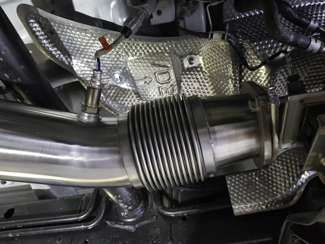 FATZ FABRICATION Vdj79 Dual Cab Exhaust, Dpf Back. Side Exit With Muffler - FFVDJ79-EXH-DC-DBK-SE-MUF