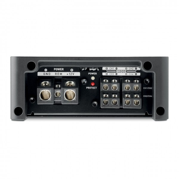 FOCAL 4-Channel Compact Amplifier, D Class, 4 X 120W Rms (4Ω), 4 X 185W Rms (2Ω), 2 X370W (4Ω Bridged) - FPX4.800