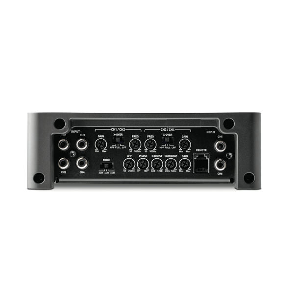 FOCAL 5-Channel Amplifier, D Class, 4 X 75W Rms (4Ω), Or 4X120W Rms (2Ω), Plus 1 X 720W Rms (2Ω) - FPX5.1200