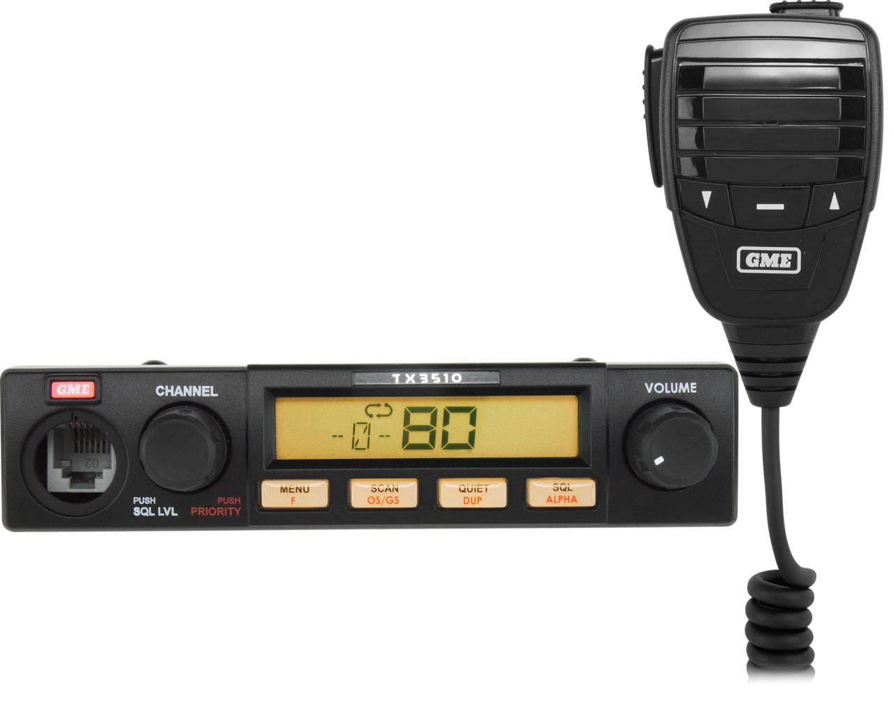 GME 5/1 Watt Uhf Cb Handheld Radio Including Accessories - Twin Pack - Yellow - TX3510S