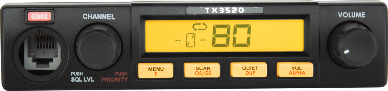 GME 5 Watt Compact Remote Head Uhf Cb Radio With Scansuite - TX3520S