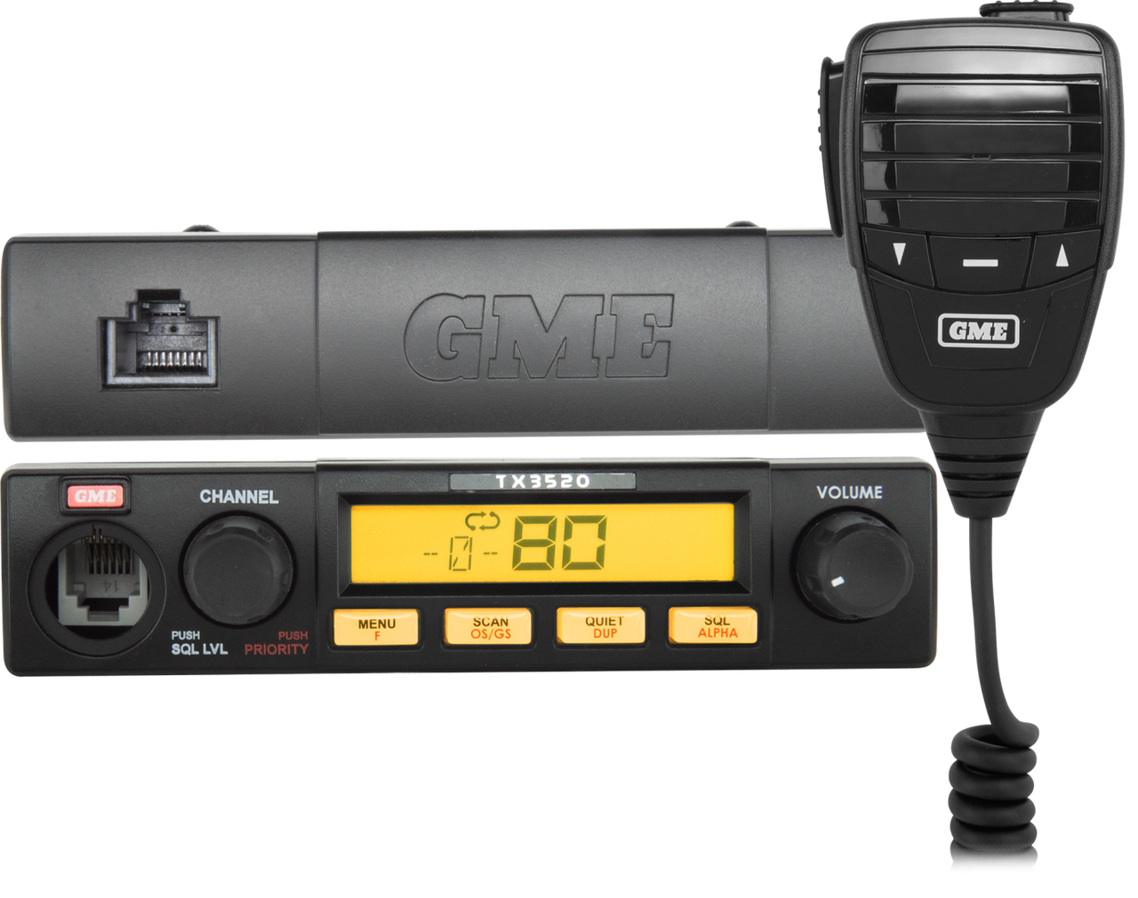 GME 5 Watt Compact Remote Head Uhf Cb Radio With Scansuite - TX3520S