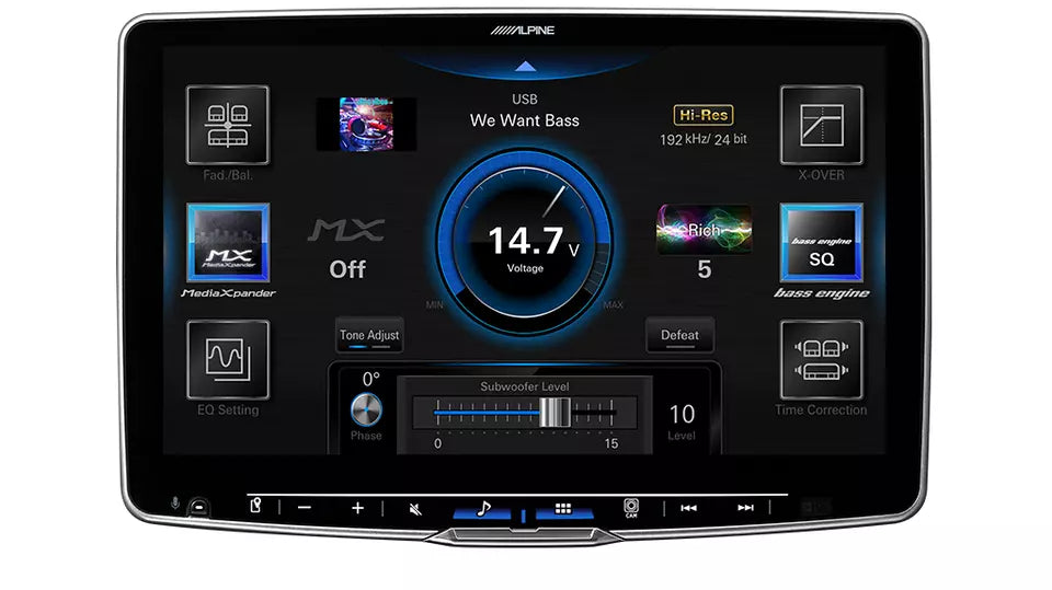 ALPINE 11" Halo11 Receiver With Maestro, Wireless Apple Carplay + Wireless Android Auto - iLX-F511Ai