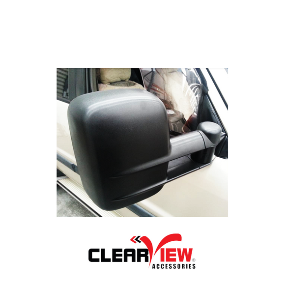 Clearview CV-NP-GU-EB Towing Mirrors for Nissan Patrol GU/Y61/CabChassis [Electric; Black]