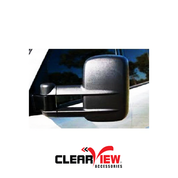 Clearview CV-TH-2015-EB Towing Mirrors for Toyota Hilux [Electric; Black]