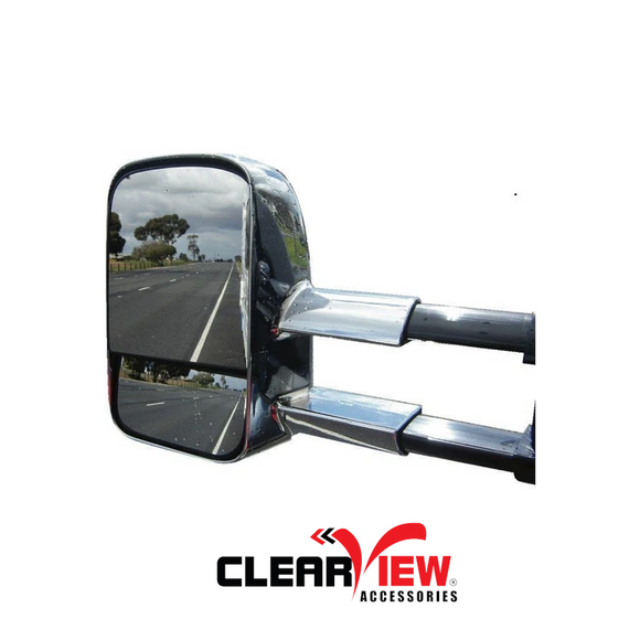 Clearview CV-TL-70S-KEC Towing Mirrors [Electric; Chrome; Electric Kit; Chrome; HW]