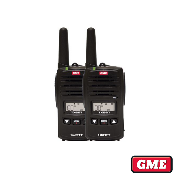 GME TX667TP 1W UHF Handheld Radio (PAIR)